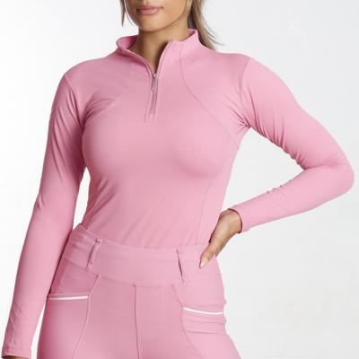 Customized Polyester Spandex Material Bubblegum Women's Rider Base Layer 
