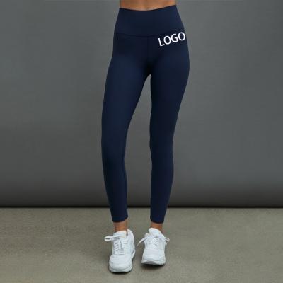 Custom Fitness Moisture Wicking Leggings with Brand Logos