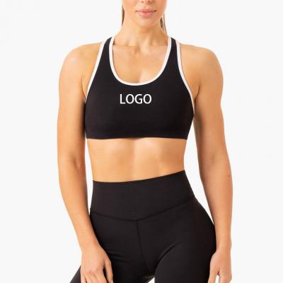 High Quality Back Buckle Colorblock Binding Sports Bra