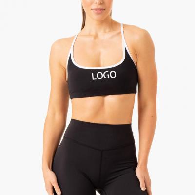 Custom Logo Printed Thin Strap Sports Bra