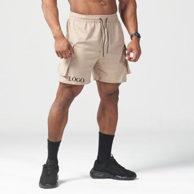 Custom Logo Woven Quick Dry Athleisure Cargo Shorts for Men
