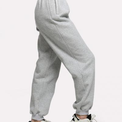 Customized Fit Waistband Grey Soft Sweatpants Women's Pockets Joggers
