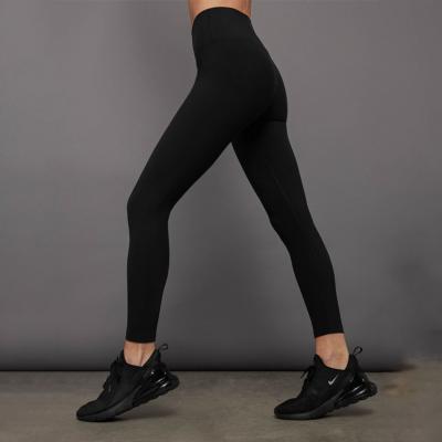 Customized Logo Quick Dry High Rise Black Leggings