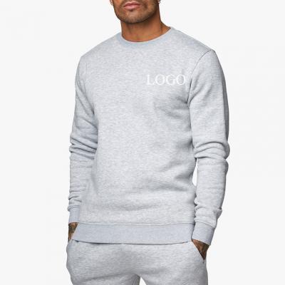 Heavyweight Cotton Slim Fit Round Collar Pullover for Male