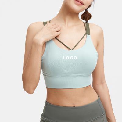 Wholesale Nylon Spandex High Support Tight Workout Sports Bra