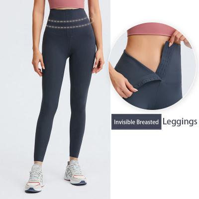 Invisible Breasted Corset Waist-tightening Yoga Pants Leggings