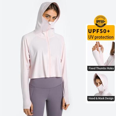 Casual Outdoor Hooded Zipper Running Sun Protection Yoga Jacket