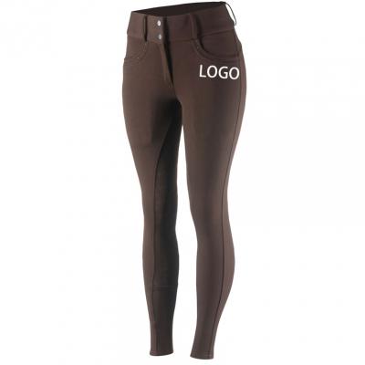 Printing Customized Logo Horse Riding Beige Breeches