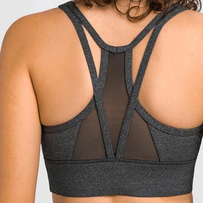 Sexy Mesh Stitching High-strength Shockproof Sports Yoga Bra