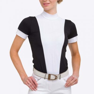 Short Sleeve Patchwork Color Horse Riding Wear Base Layer