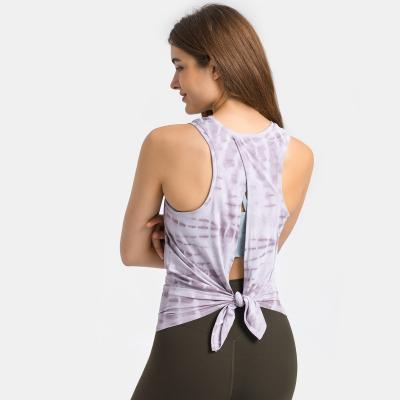 Skin-friendly Strap Bow Loose Breathable Running Sports Tank Top