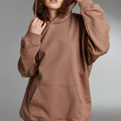 Wholesale Pure Color Relaxed Fit Unisex Sweatshirt Oversize Hoodie