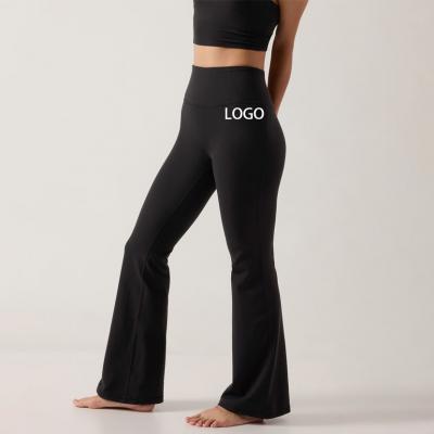 OEM ODM Adding Logo Yoga Wear Stretchy Flare Leggings