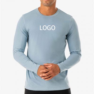 Workout Wear Custom Cotton Mens Gym Athletic Full Sleeve Muscle Fit T Shirt